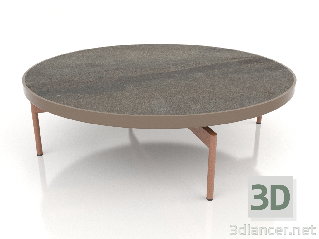 modello 3D Tavolino rotondo Ø120 (Bronzo, DEKTON Radio) - anteprima
