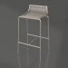 3d model Bar stool Noel H77 (Steel Base, Wool Flag Halyard Fair Grey) - preview