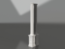 Colonna in gesso KK 024 (P=200mm, H=3300mm)