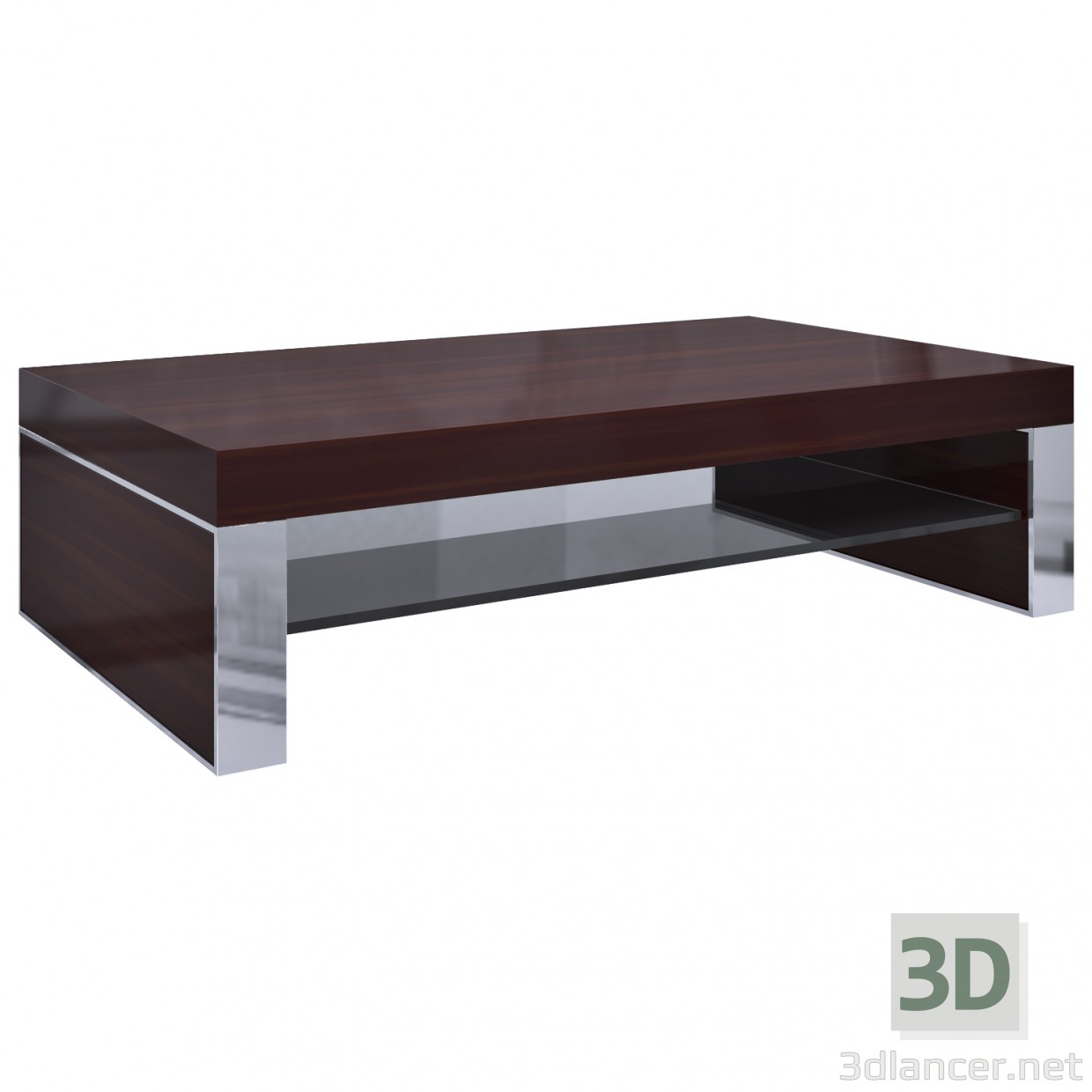 modèle 3D Table basse Pusha exclusif - preview