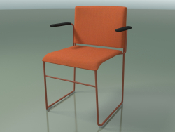 Stackable chair with armrests 6605 (removable padding, V63)