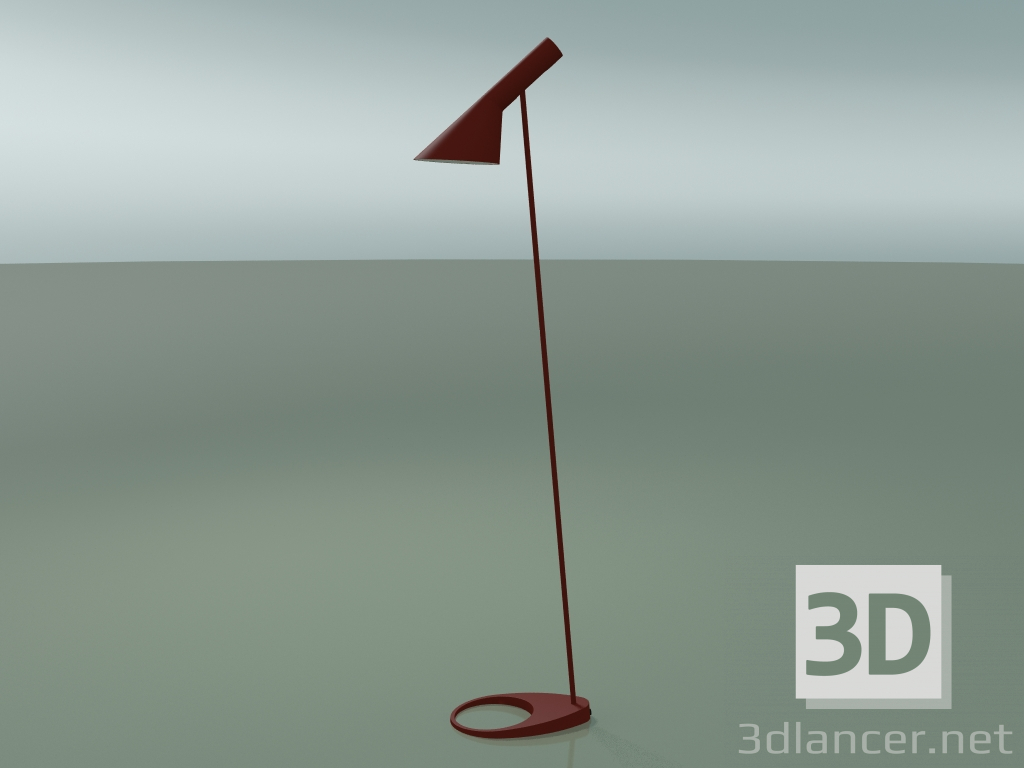 modello 3D Lampada da terra AJ FLOOR (20W E27, ROSSO RUSTICO) - anteprima