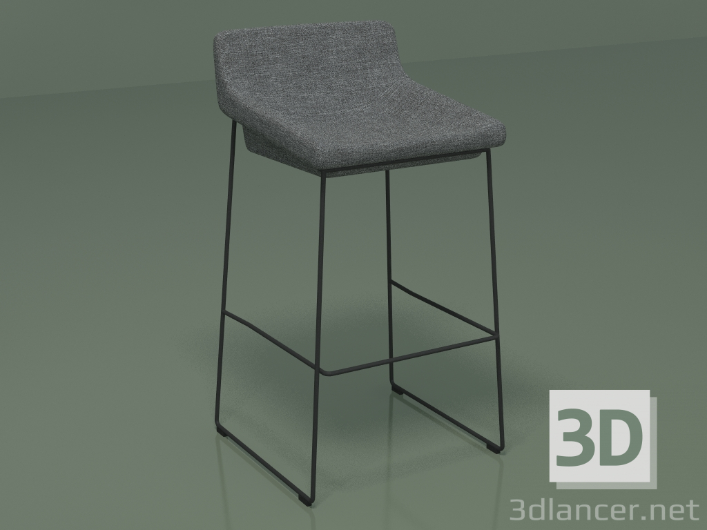 3d model Bar chair Comfy (110131, gray) - preview