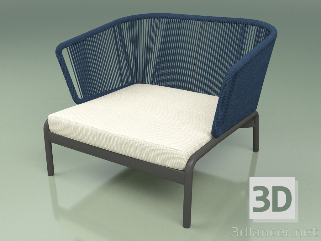 3D Modell Sofa 001 (Kordel 7mm Blau) - Vorschau