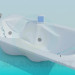 modèle 3D Salle de bain avec un écran - preview