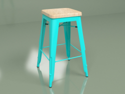Semi-bar chair Marais Color 1 (oak, blue)