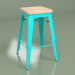 modèle 3D Chaise semi-bar Marais Color 1 (chêne, bleu) - preview