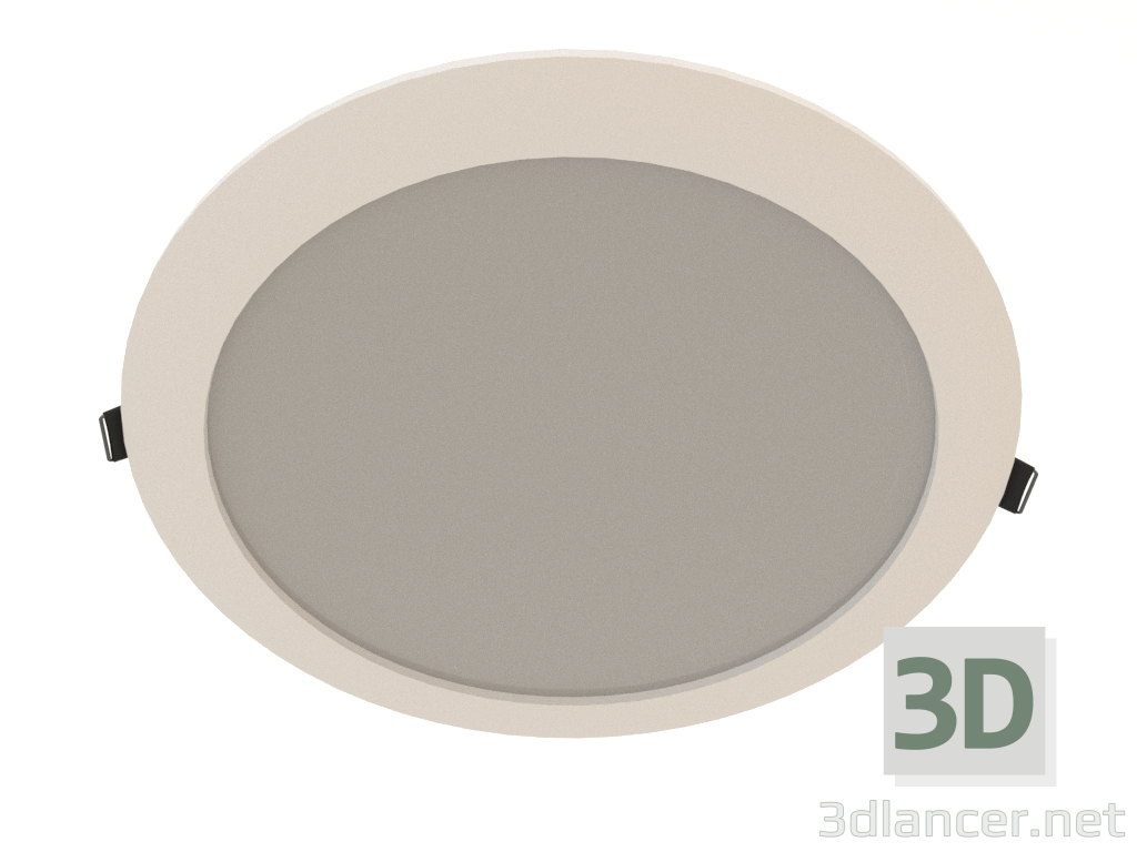 3d model Recessed luminaire (6390) - preview