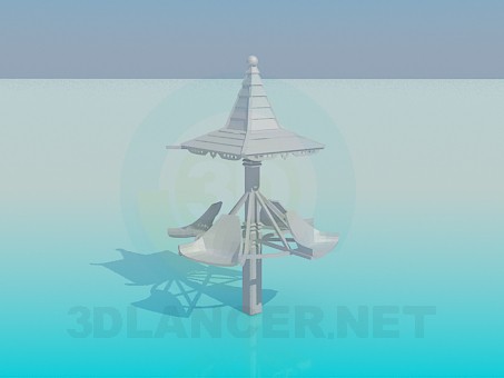 3d модель Вертящаяся карусель – превью 3d модель Вертящаяся карусель – превью