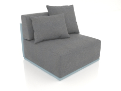 Seção 3 do módulo do sofá (azul cinza)