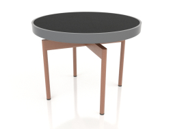 Round coffee table Ø60 (Anthracite, DEKTON Domoos)