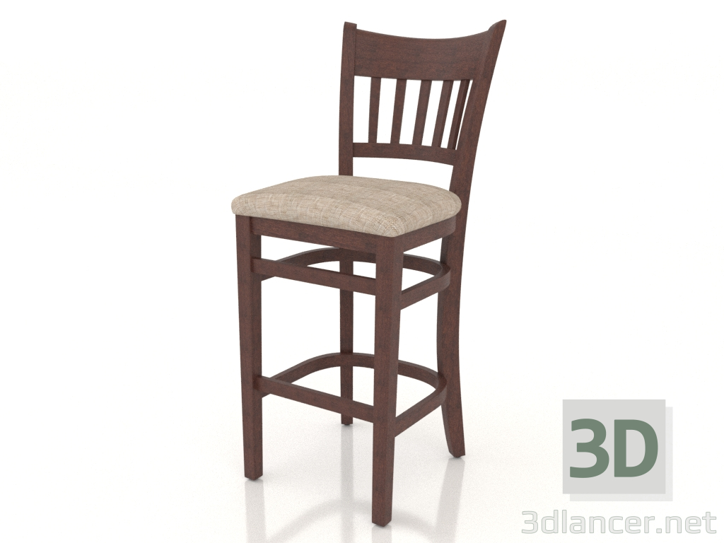 Modelo 3d Banqueta alta Liverpool (Old Walnut) - preview