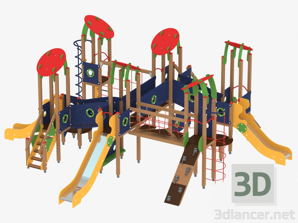 3d model Children's play complex (2602) - preview