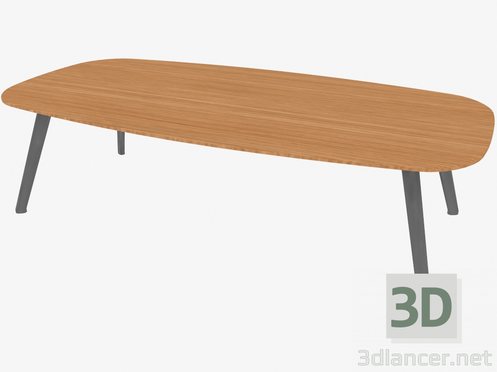 modèle 3D Table basse (chêne 120x60x36) - preview