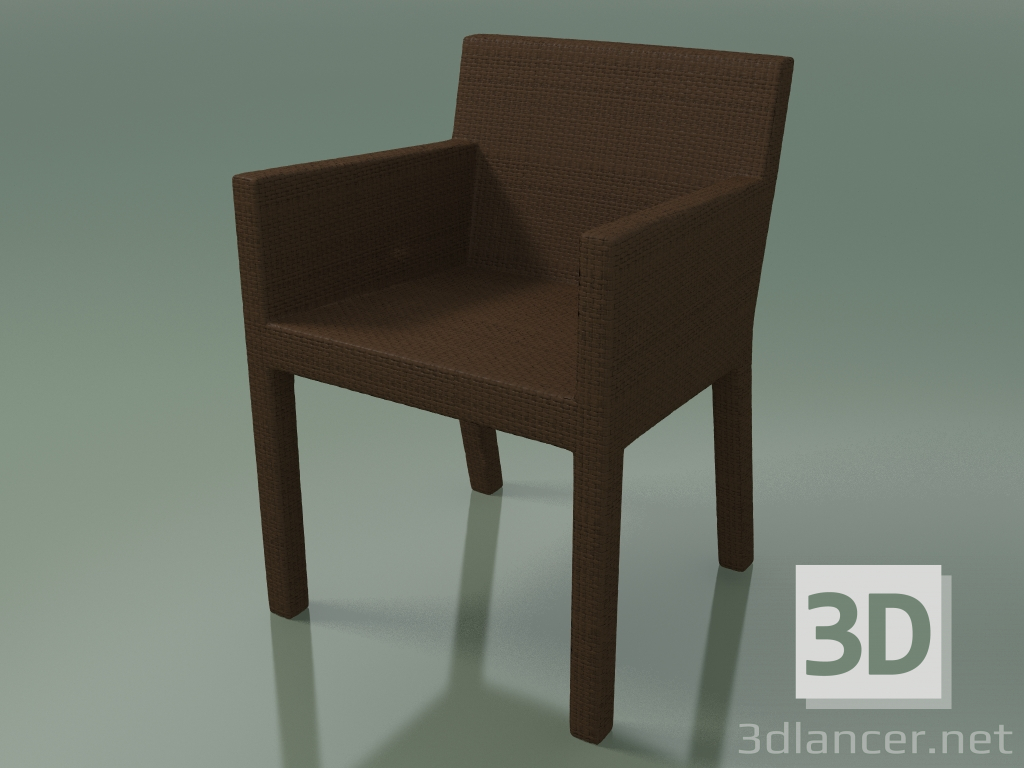 modello 3D Poltroncina Street in polietilene InOut (224, Cocoa) - anteprima