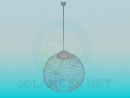 3d model Luminaire with mesh lampshade - preview 3d model Luminaire with mesh lampshade - preview