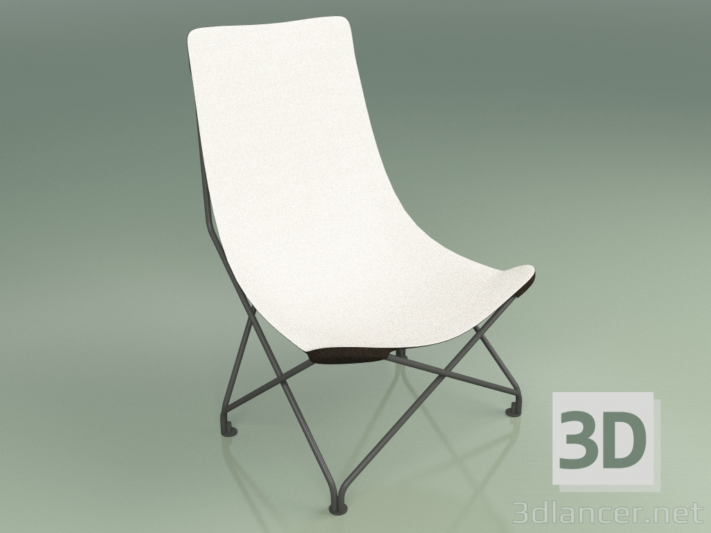 modello 3D Sedia 390 (tela sabbia) - anteprima