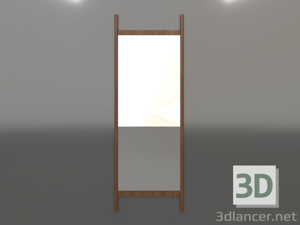 modèle 3D Miroir ZL 26 (670x1900, bois brun clair) - preview