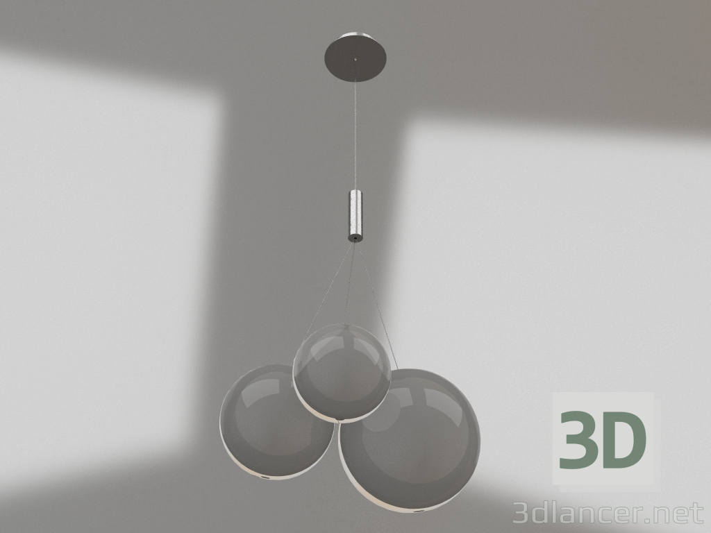 3d model Suspended LED chandelier Ballois transparent (07559-3A,21) - preview