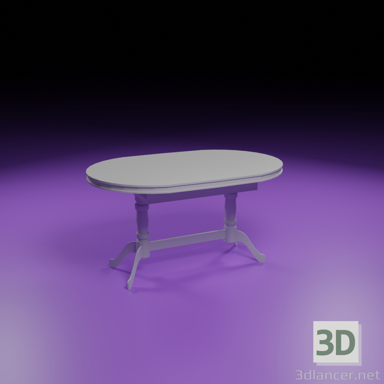 mesa divio 3D modelo Compro - render
