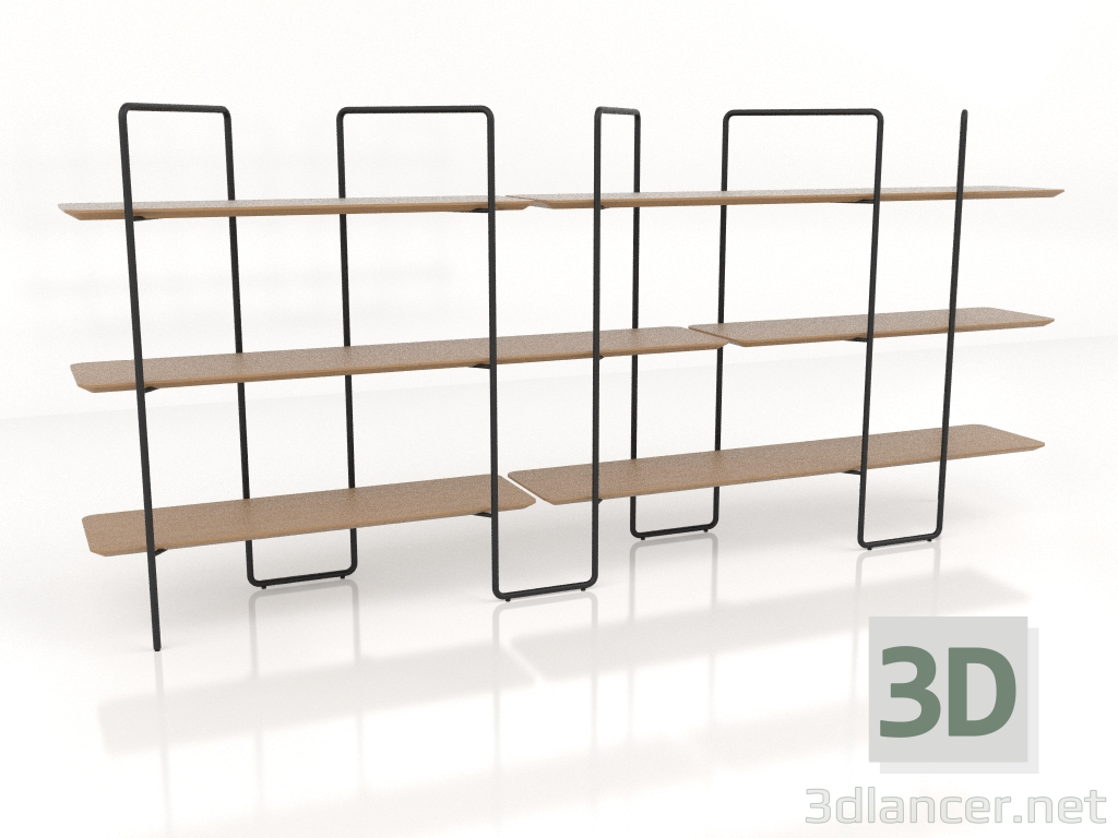 3d model Rack modular (composición 5 (02+05+U)) - vista previa