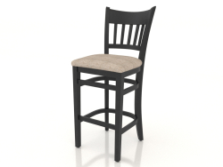 Tabouret de bar Liverpool (Wenge foncé)