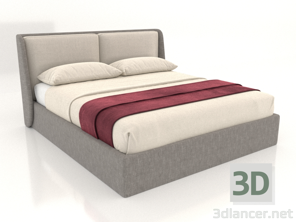 3d модель Дизайнерське ліжко Florance – превью
