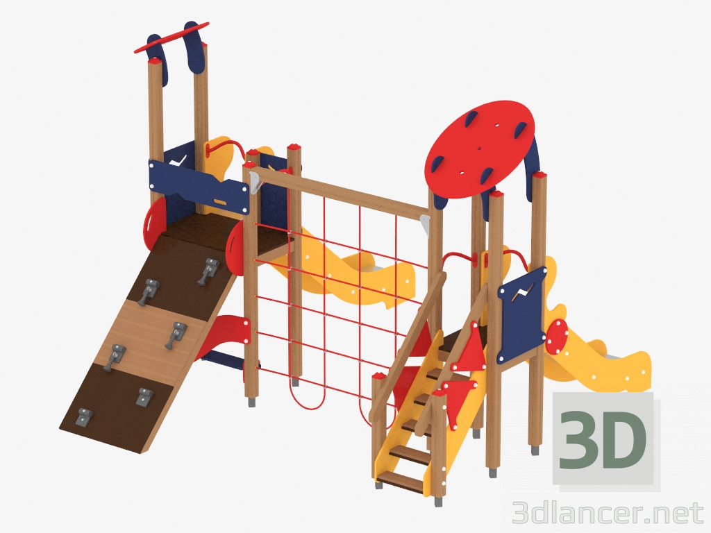 3d модель Детский игровой комплекс (1213) – превью