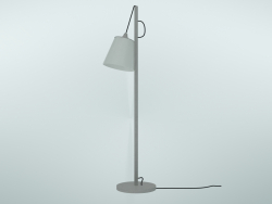 Puxador da lâmpada de assoalho (cinza, branco)