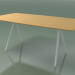 3d model Soap-shaped table 5419 (H 74 - 90x180 cm, legs 150 °, veneered L22 natural oak, V12) - preview