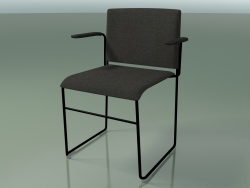 Cadeira empilhável com braços 6605 (estofamento removível, V25)