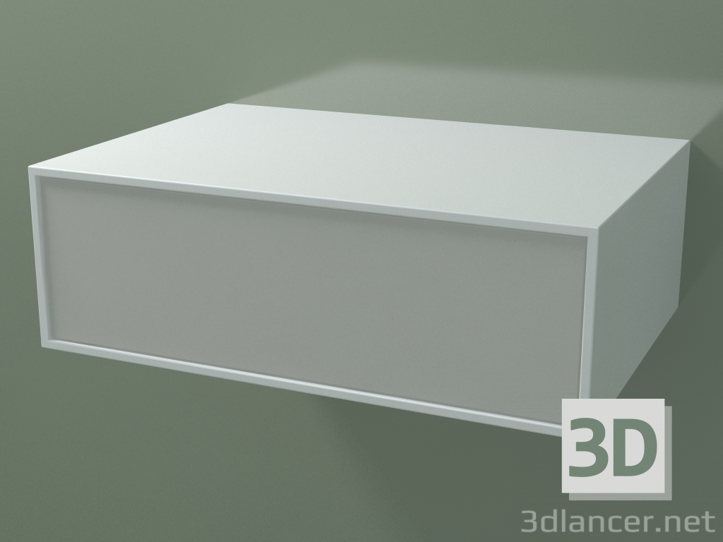 3 डी मॉडल बॉक्स (8AUCAB01, ग्लेशियर व्हाइट C01, HPL P02, L 72, P 50, H 24 सेमी) - पूर्वावलोकन