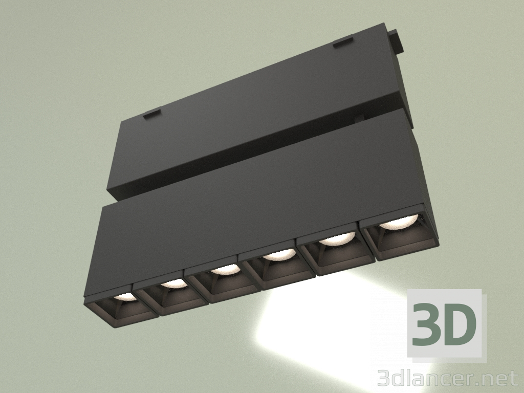 modèle 3D Lampe sur rail Aimant TS-SLC78045 6X2W WW 3000K - preview
