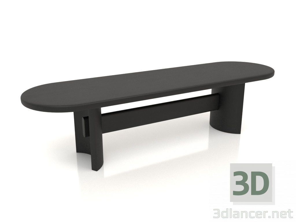 3D modeli Bank VK 02 (1400x400x350, ahşap siyah) - önizleme