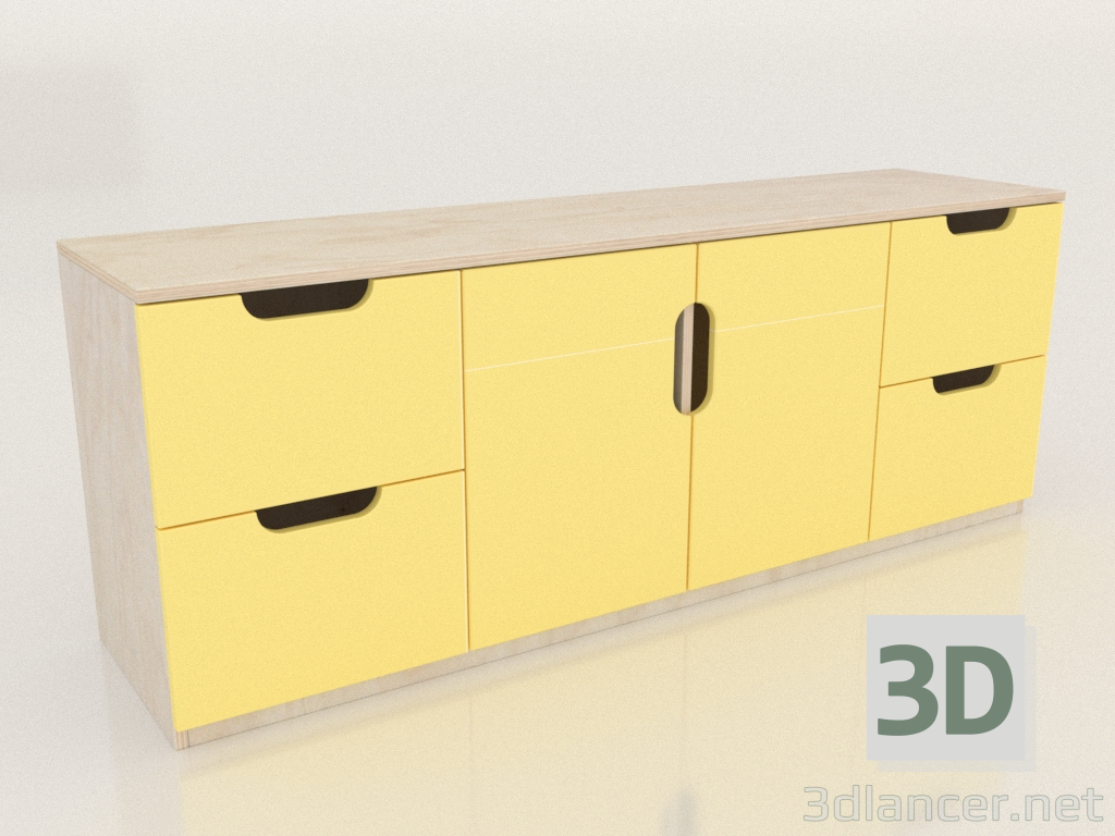 3d model MODE TV chest of drawers (DCDTVA) - preview