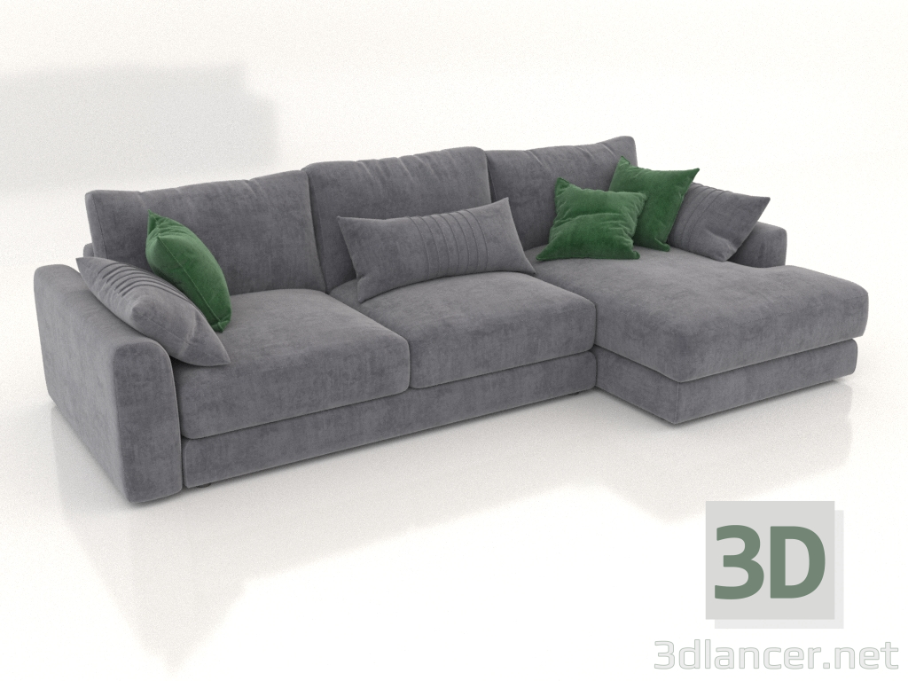 3d model Sofá cama SHERLOCK (tapicería opción 5) - vista previa