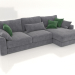 3d model Sofa-bed SHERLOCK (upholstery option 5) - preview