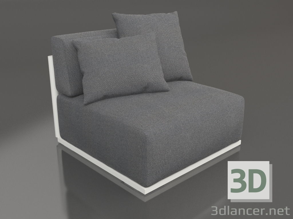 3D Modell Sofamodul Abschnitt 3 (Achatgrau) - Vorschau