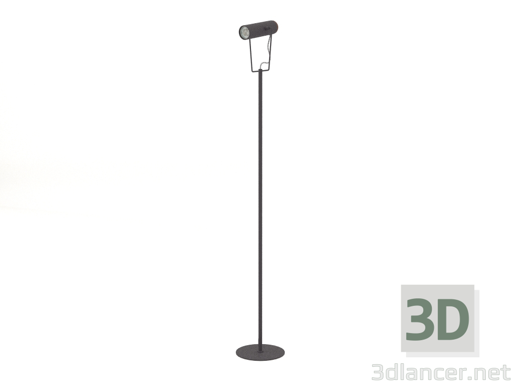 modèle 3D Lampadaire Marlon (Noir) - preview