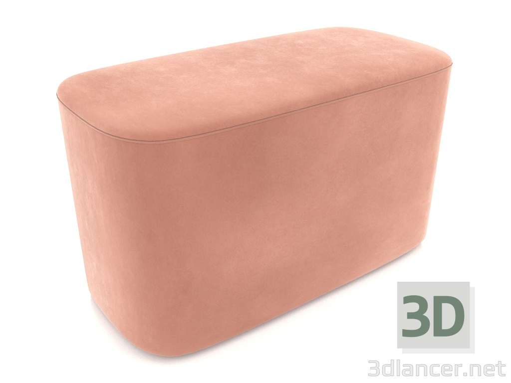 modello 3D Pouf Eighty (Pesca) - anteprima