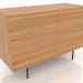 3d model Cajonera 5 METAL 1200x500x800 (roble natural) - vista previa