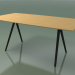 3d model Soap-shaped table 5419 (H 74 - 90x180 cm, legs 150 °, veneered L22 natural oak, V44) - preview