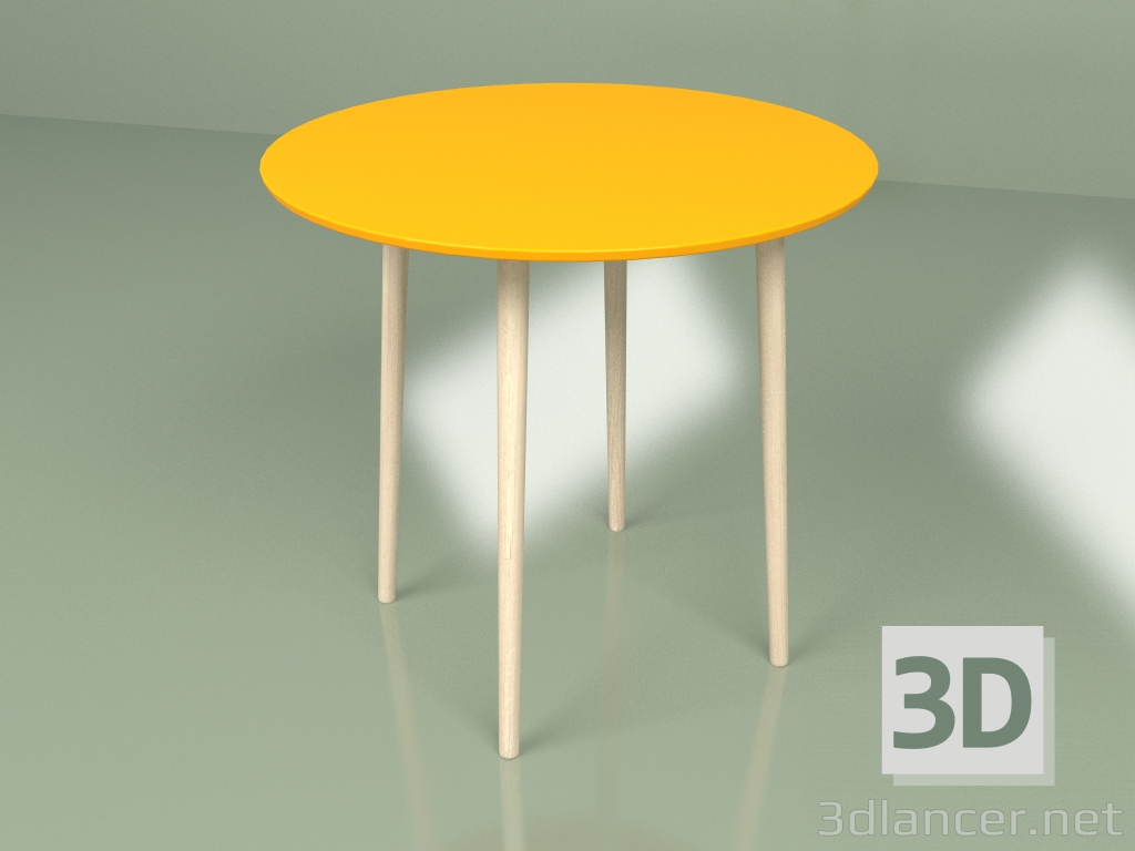 modello 3D Tavolo medio Sputnik 80 cm (arancione) - anteprima