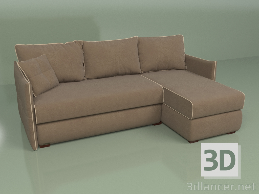 modèle 3D Canapé d'angle Liverpool - preview