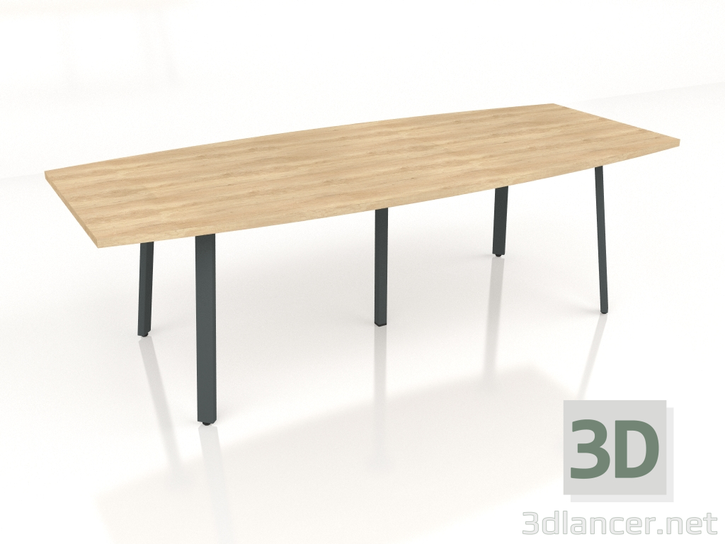 modello 3D Tavolo conferenza Ogi A PLF24 (2400x1000) - anteprima