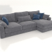 Modelo 3d Sofá-cama SHERLOCK (opção de estofamento 6) - preview