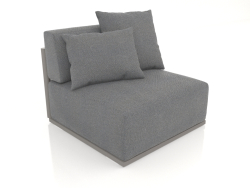 Módulo de sofá seção 3 (cinza quartzo)