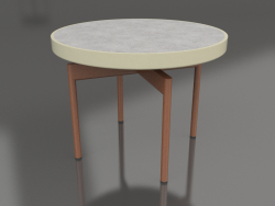 Round coffee table Ø60 (Gold, DEKTON Kreta)