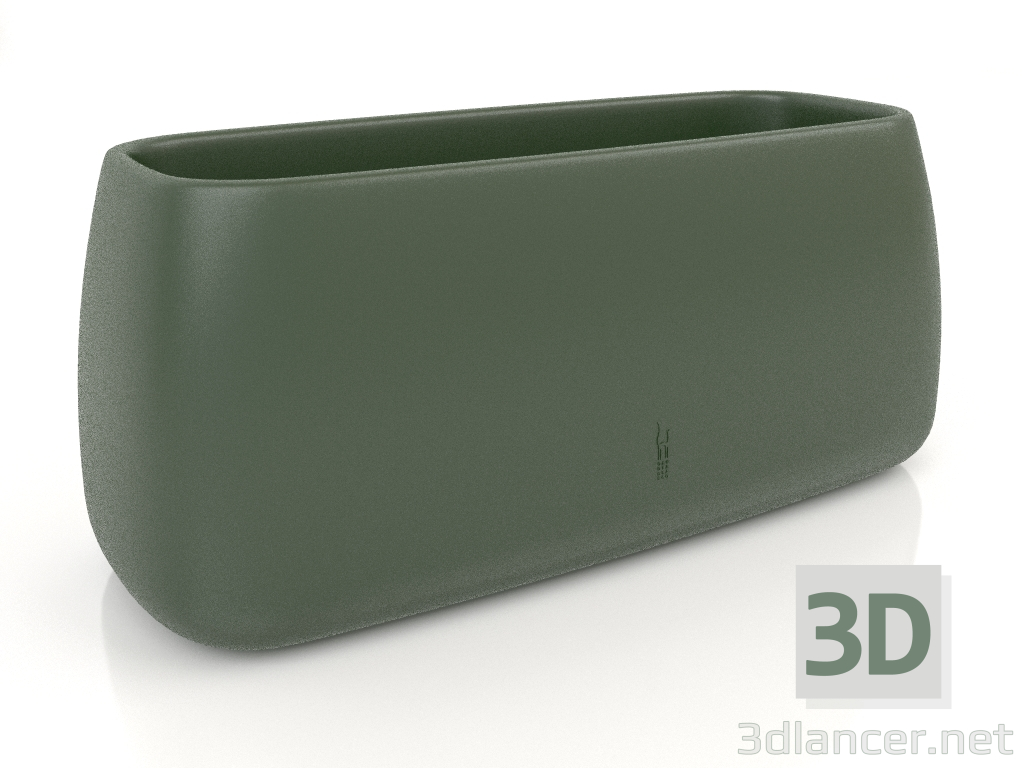 3d model Pot for a plant 5 (Bottle green) - preview