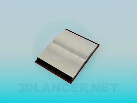 modelo 3D Libro abierto - escuchar modelo 3D Libro abierto - escuchar